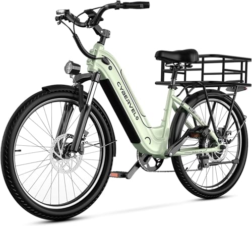 YorkE 26“ Electric Bike for Adult,750W Peak, up 80 Miles Removable Battery Ebike,Adult Electric Bicycles for All Terrain,Men Women E Bike, 7-Speed image 5