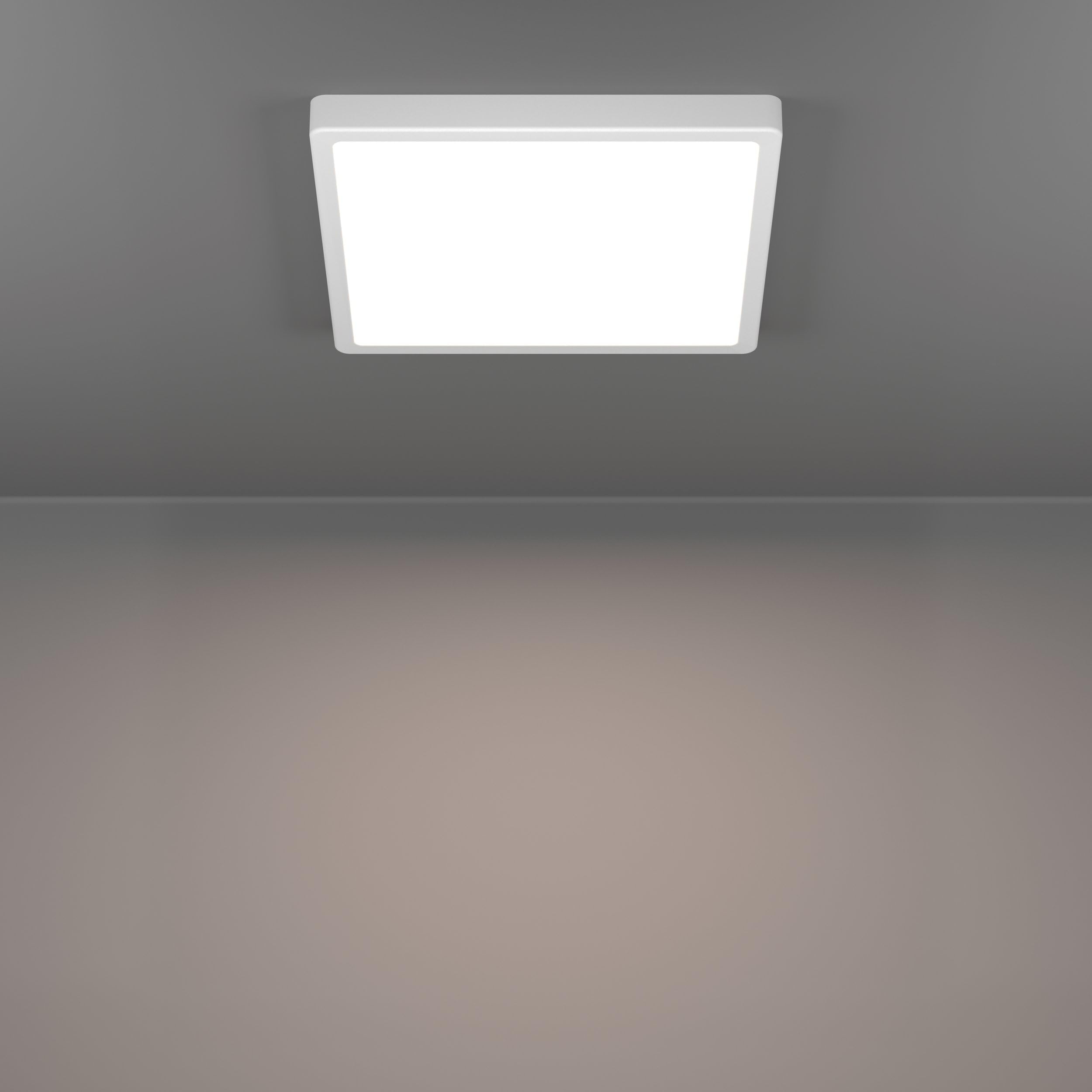 Eglo connect.z Fueva 6-Z Plafoniera LED per bagno, Smart | Home, uso con Zigbee, app e controllo vocale Alexa, luce bianca calda e fredda, RGB, dimmerabile, bianca, IP44, 29 x 29 cm