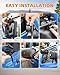 Universal Clip on Towing Mirrors Extensions for Towing Side Mirror Extenders for Towing with RainGuard, Adjustable Convex Towing Mirrors Pair for Trailer Truck Car RV
