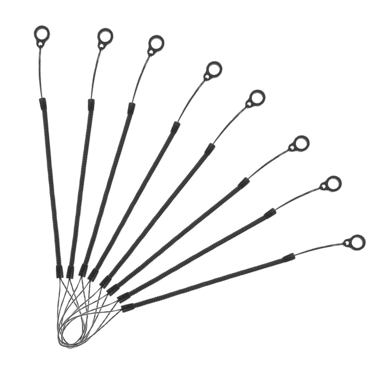 Hoement 8pcs -Lost Stylus Pen Hanging Ropes Retractable Spring Lanyard for Secure Writing Tools Transparent Tether for Professionals and Students