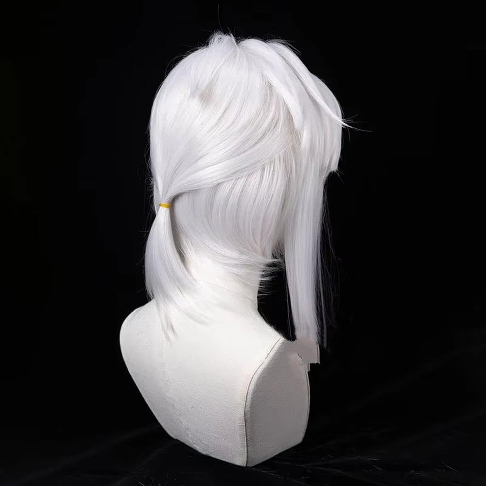 Haarpflege Weiße Kurze Glatte Haarperücke Für Party Cosplay Perücken