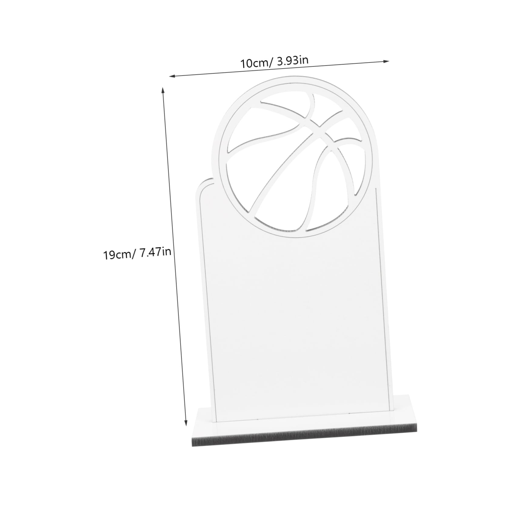 GRIRIW Sublimation Sports Trophy Blank Vertical Heat Transfer Sign for DIY Projects Lightweight Decoration for Home Office Centerpieces for Awards and Celebrations