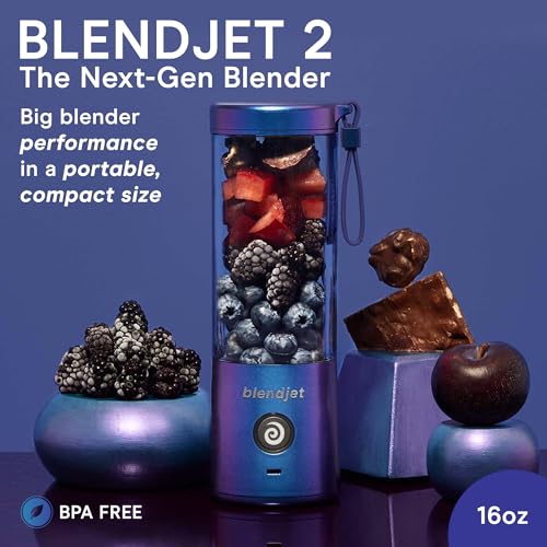 BlendJet-Portable-Blender-for-Smoothies-Shakes-16oz-BlendJet-2-Cordless-Personal-Small-Blender-USB-C-Rechargeable-Self-Cleaning-Mini-Travel-Blender-with-Stainless-Steel-Blade-Galaxy-Metallic
