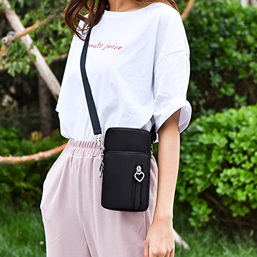 BIAOTIE Lightweight Small Crossbody bags Cell Phone Purses Travel Pouch Shoulder Bag for Women (D-01) - Thumbnail 2