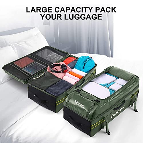 Gonex GONEX-GXGN0515B Rolling Duffle Bag With Wheels, 100L Water Repellent Large Wheeled Travel Duffel Luggage thumb #5