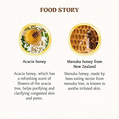 Skin Food Since 1957 HONEY SUGAR 120G - Facial Pore Cleanser, Nourishing & Firming Skin Exfoliator - Wash Off Face Masks W/Melting Sugar thumb #4