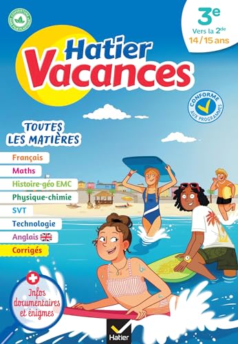 Cahier de vacances 2026 - Hatier vacances - Toutes les matières de la 3e à la 2de