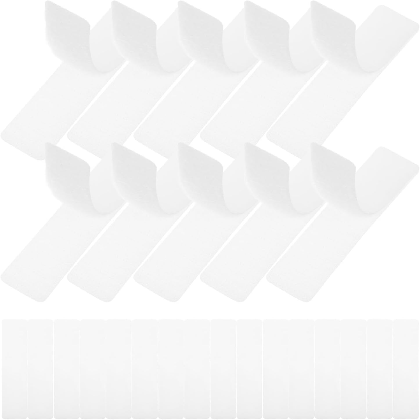 Self Adhesive Hook and Loop Strips Nylon Material with High Stickiness Square Shape Design 48 Pairs Heavy Duty for Home and Vehicle Use