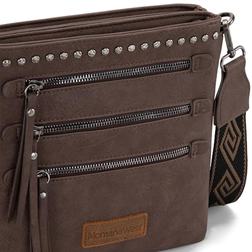 Image of Montana West Crossbody Bags for Women Multi Pocket Cross Body Bag Purses with Guitar Strap