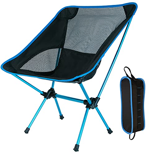 DARCHEN Camping Chair Backpacking Chair Portable Compact Ultralight Outdoor Folding Hiking Chair with Carry Bag for Outdoor Beach