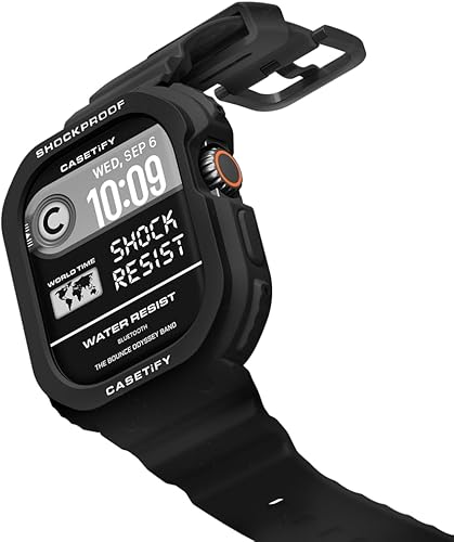 Vista 8 de Correa CASETiFY Bounce Odyssey Compatible con Apple Watch - 40mm/41mm/44mm/45mm - Negro/Plata/Goma de Mascar/Azul Eléctrico