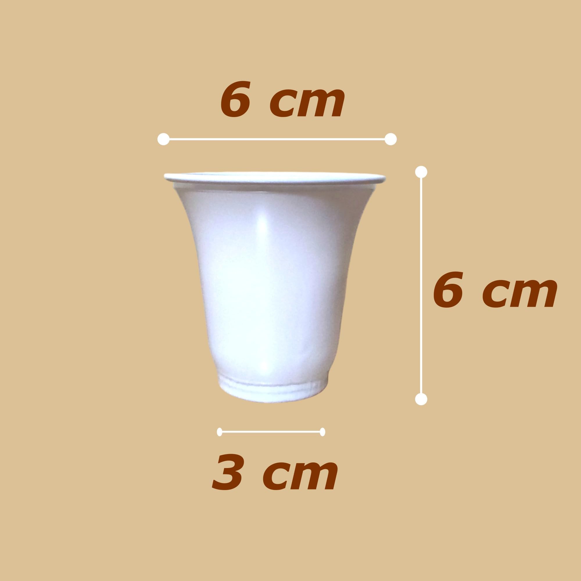 Hermes Shop - 1000 Bicchierini da Caffè Bianchi in Plastica Dura 80cc per Espresso - made in italy
