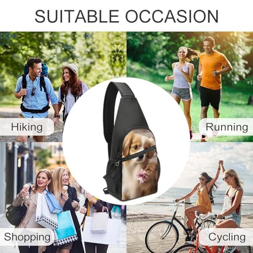 Cute Dog mochila deportiva tipo bandolera para senderismo miniatura 6