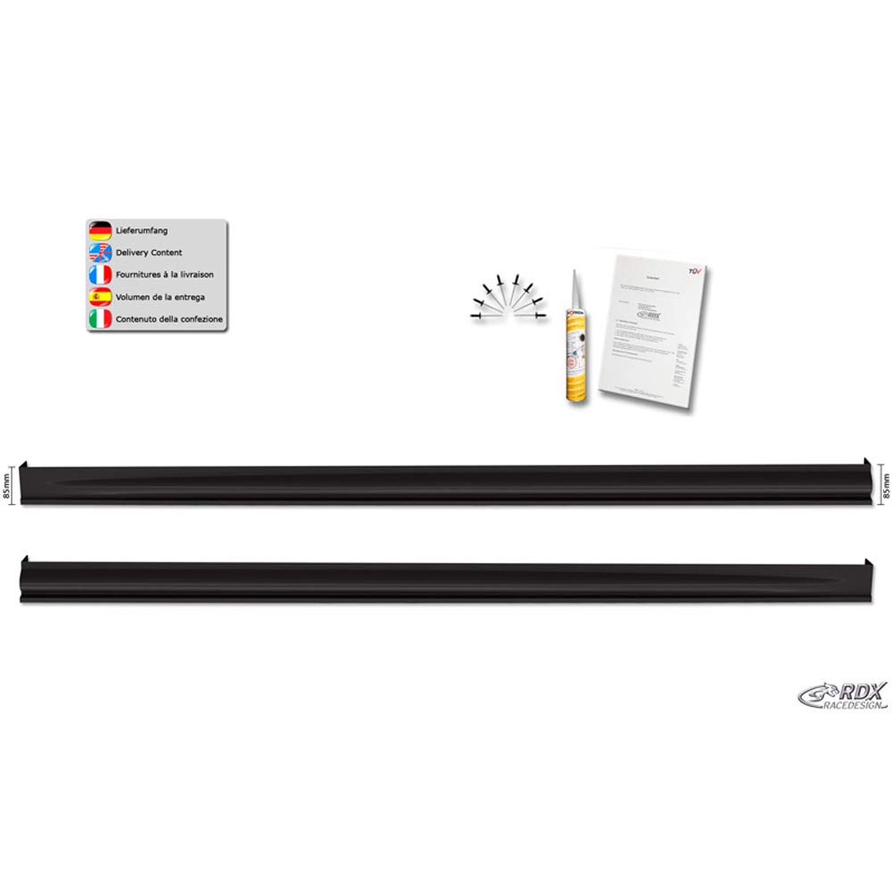 RDX Minigonne Laterali Edition Per Seat Leon 1P – Set DX E SX In ABS Non Verniciato - 3
