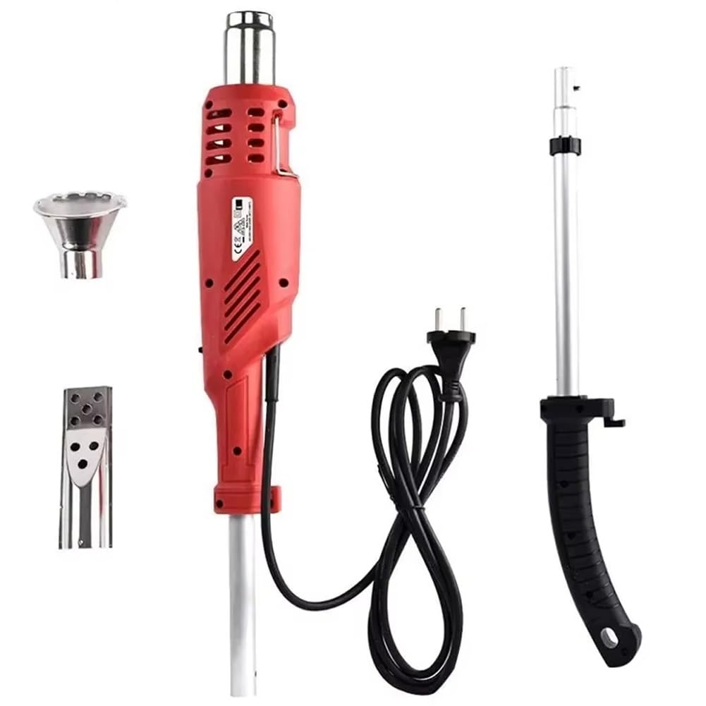 Bruciatore elettrico for erba, bruciatore termico elettrico for erbacce da 2000 W, diserbante a fiamma da 500 l/min e soffiatore d'aria for barbecue con 2 ugelli, diserbante da 60-650 °C for giardino