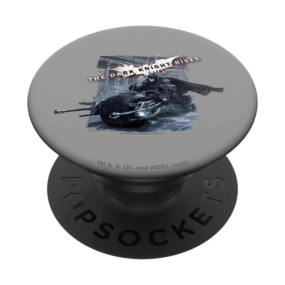 The Dark Knight Rises Batpod Breakout PopSockets Swappable PopGrip, Black