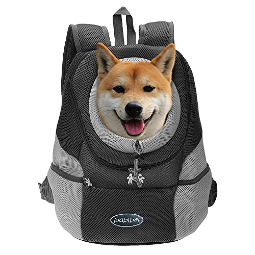 papipet Pet Dog Carrier Backpacks, Puppy Hike Travel Front Pack with Breathable Head Out Backpack Carriers for Small… - Image 8