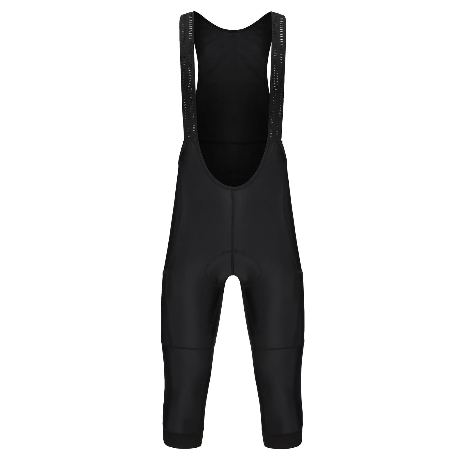 Culotte con Tirantes para Ciclismo Hombres 2 Bolsillos 3/4 Ciclismo Bib Shorts Verano Primavera Otoño Pantalones de Bicicleta Ropa de Bicicleta Pantalones para Ciclistas(Blue,L)