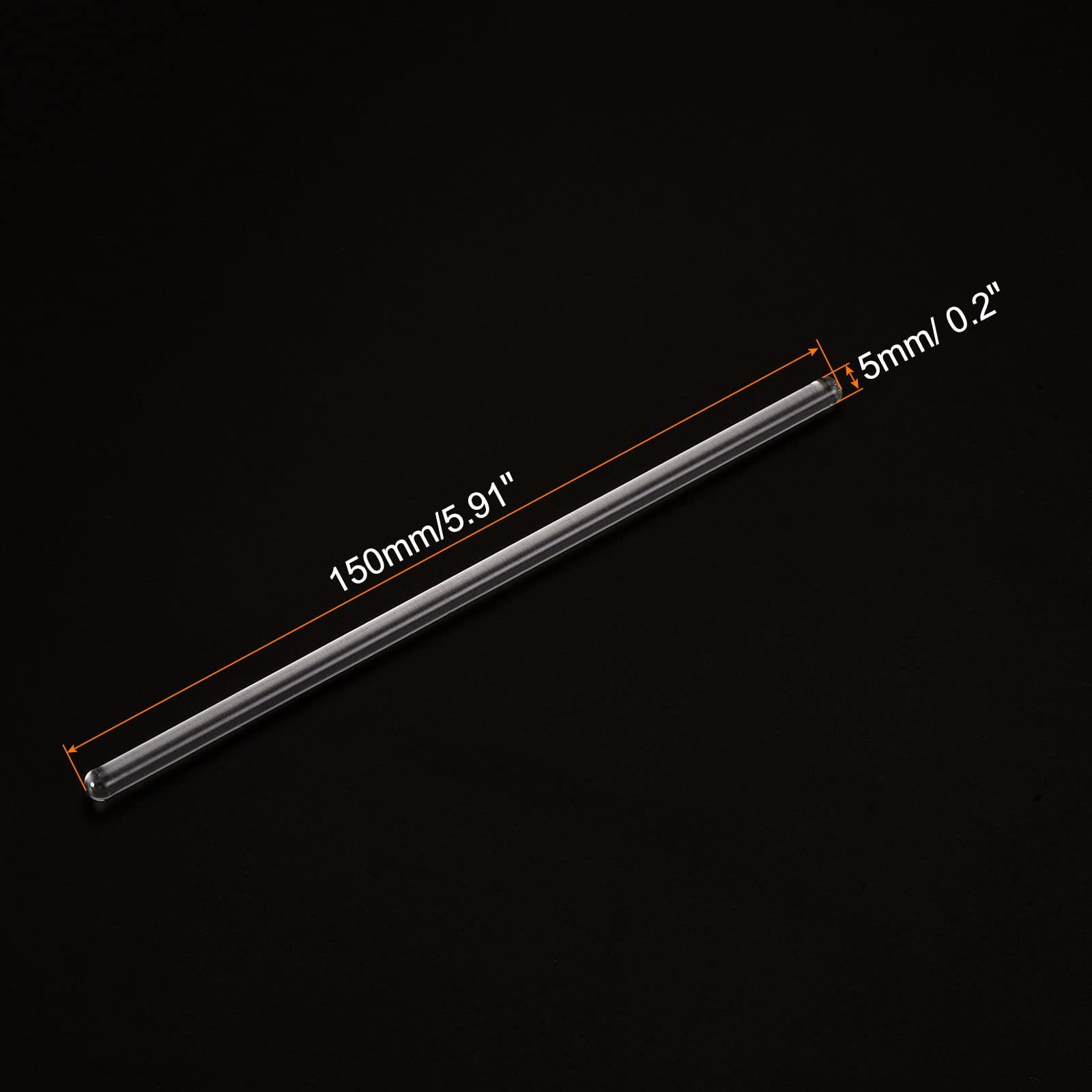 ULTECHNOVO 12pcs Glass Stirring Rods Lab Stirrers Paint Mixers Smooth Tips Buret Mixers