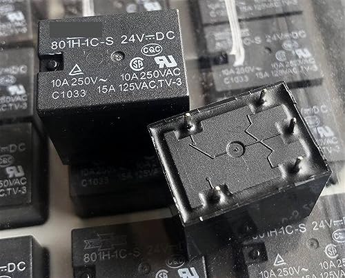 Relé electromecánico 801H-1C-S 24VDC mini conmutador de corriente continua de 1 unidad