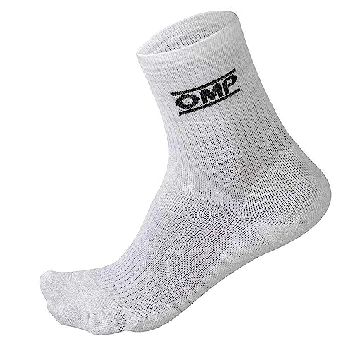 Calcetines ignífugos Omp my2021 blanco talla S Fia 8856-2018 para automovilismo