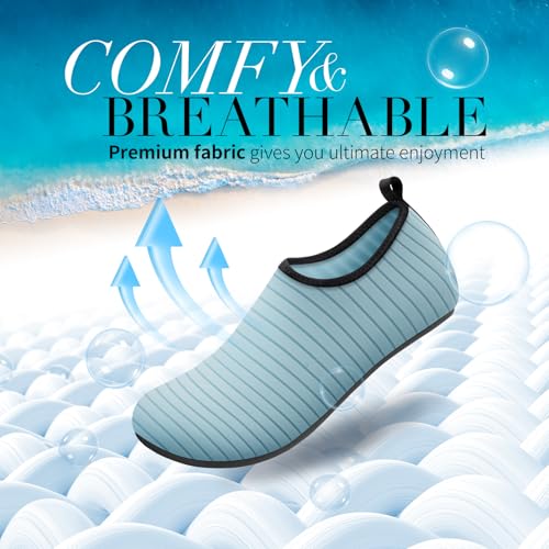 Image of Homitem Water Shoes for Women Men Aqua Socks Swim Beach Pool River Slip-On Barefoot Quick-Dry Vacation Cruise Essentials Accessories for Yoga Kayak Sports