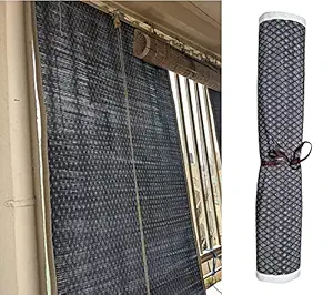 Foreign Holics Bamboo Chick Closer Curtains Roll Up Pull Down Blinds for Windows (2WIDTH/4HEIGHT ft)