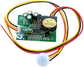 KOOBOOK 1Pcs PIR IR Pyroelectric Infrared Module Adjust Relay Output Human Body Sensor DC12V Range 5-8M