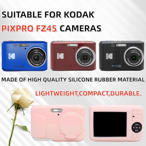 Funda de silicona para Kodak PIXPRO FZ45 rosa miniatura 2