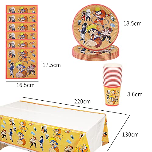 49PCS N-aruto Compleanno Stoviglie-Set Festa di