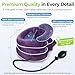 AUVON Inflatable Neck Stretcher for Cervical Traction, Cervical Stretcher with 3-Layer Design in Varying Sizes for Instant Relief, Neck Brace Pillow for Neck Support, Decompression Home Use