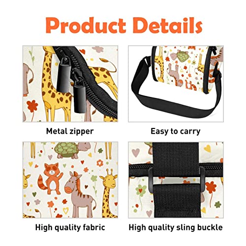 Lonchera con estampado divertido de animales del zoológico 6