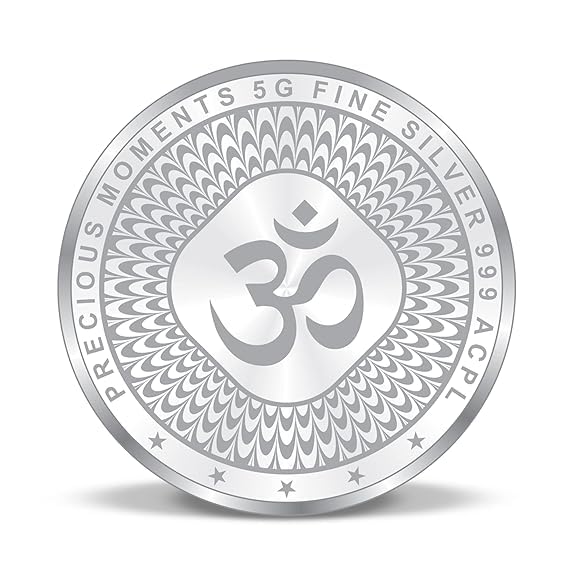 ACPL Precious Moments BIS Hallmarked Ganesh Laxmi And Saraswati Silver Coin 999 in 5 Gram.