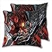 anzonto Lot de 2 housses de coussin imprimées Earth 2 super-héros Batman bande dessinée pour décoration d'intérieur, voiture, salon 45 x 45 cm