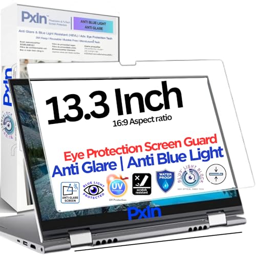 Image of PxIn 13.3 inch (16:9) Laptop Anti Blue Protector | Anti - Glare | No Strain | Adv. Eye Protection