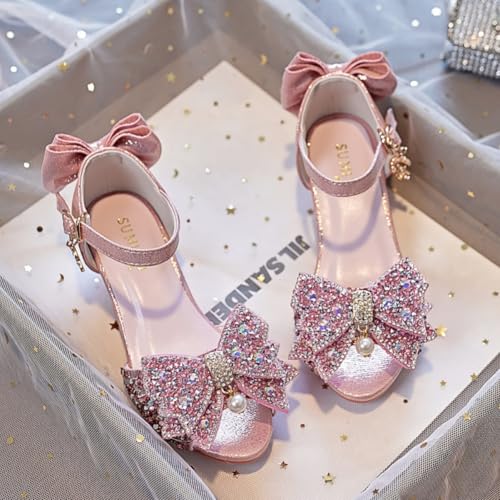 Little Girls Dress Sandals Princess Wedding Party Low Heels Dance Shoes Flower Girl Mary Jane Pumps2