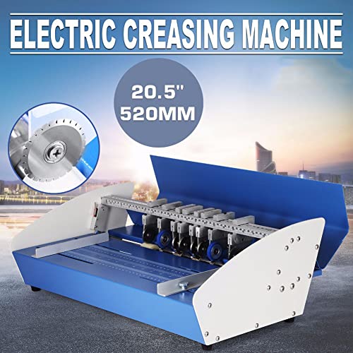 3-in-1 Electric Creasing Machine for Documents, Cards & Photos - 520mm Scoring, Indentation & Folding Tool with Precise Scale for Invitations & Menus