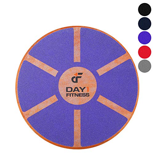 Day 1 Fitness Balance Board, 15.4” – PURPLE - 360° Rotation, for Balance