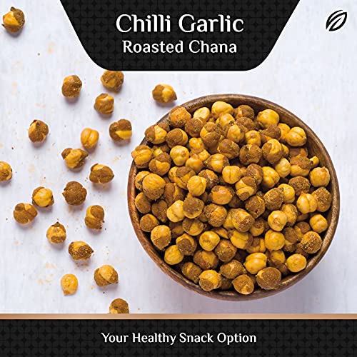 Image of SHREGO Chili Garlic Roasted Chana, Snack and Namkeen, Vacuum Packed (150 Gm)