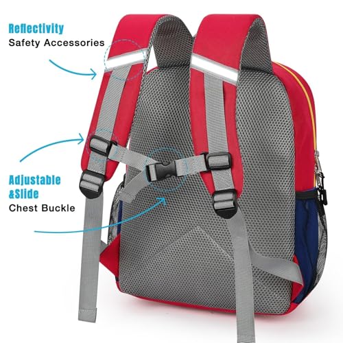 Image of STEAMEDBUN Toddler Backpack Boys and Girls, Kids Backpack Boys Girls, Preschool Kindergarten Daycare Travel Small