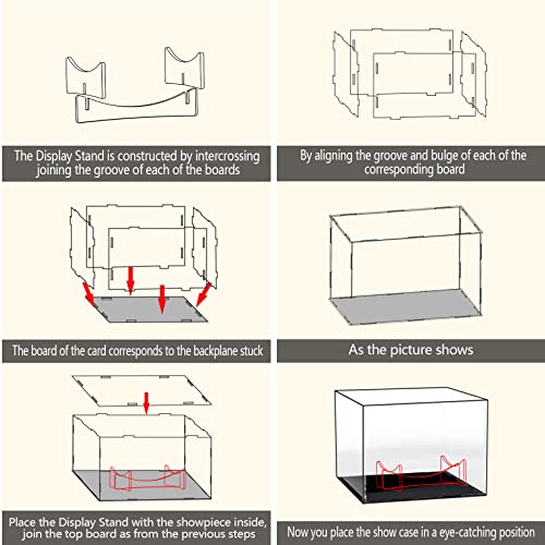 Image of Clear Football Display Case,Memorabilia Display Box Cases for Football or Memorial Sports Gloves,with Steel Brackets Hanger & Removable Interior Football Display Stand(11.8x7.9x7.9 inch; 30x20x20 cm)
