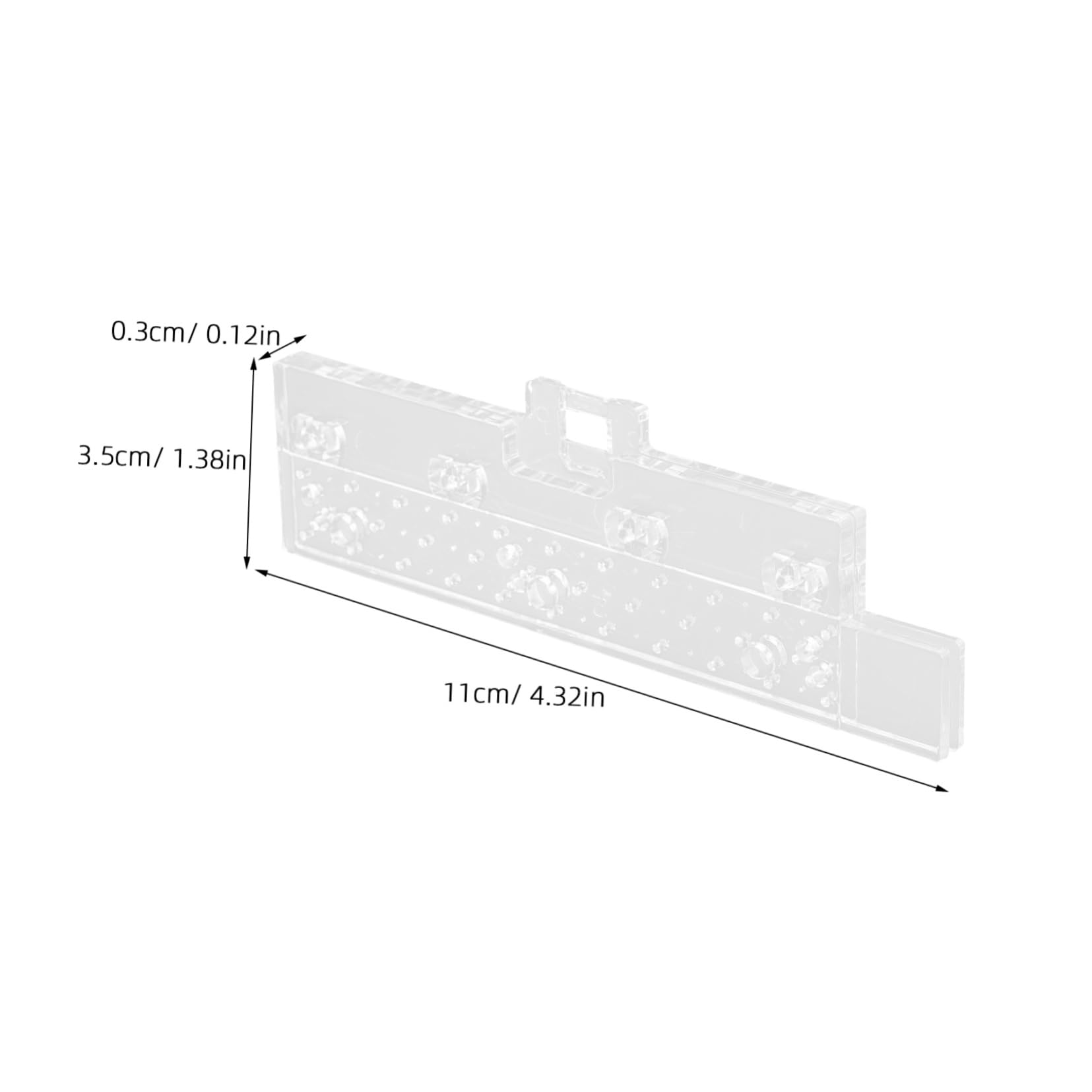Levemolo 4pairs Clear Vertical Blind Repair Tabs for Easy Installation Replacement Slats for Vertical Blinds Vane Savers for Use