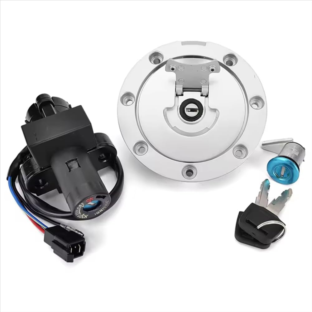 Key Kit Ignition Switch Fuel Gas Cap Seat Lock Compatible with Automotive Motorcycle Parts VFR400 NC30 RVF400 NC35 NSR250 MC18 MC21 CBR250 for Part Number 35100-MR8-027
