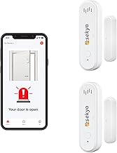 (Pack of 2) Sekyo WiFi Smart Door Sensor Alarm for Home | Real-time Phone Alert + Siren | Magnetic Wireless Door Open Alarm Security System | Only WiFi Required | App Control | Easy Installation