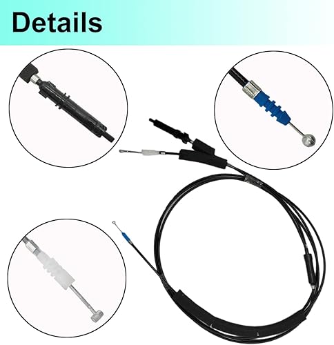 Miniatura 5 de Trunk Door & Fuel Lid Latch Lock Release Cable for Honda Civic 2006 2007 2008 2009 2010 2011 Replace 74880-SNA-A01 74880-SNA-306 912-620