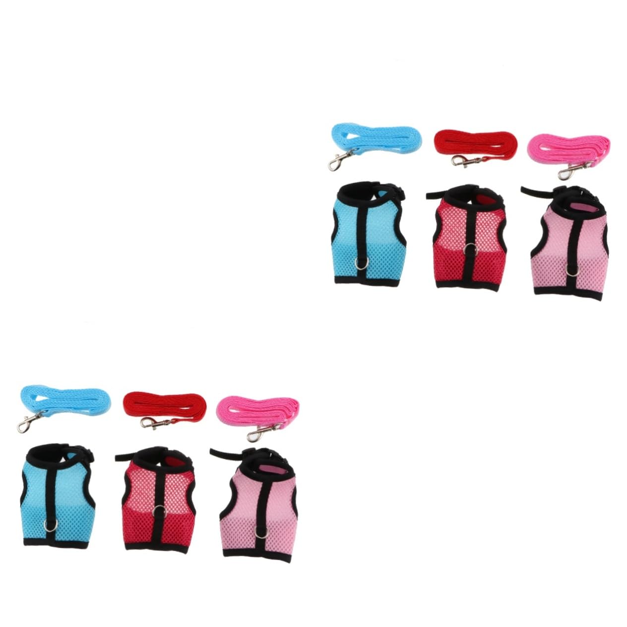 INOOMP 2 Pz guinzaglio di cavia slip di coniglio per bambini furetto imbracature per criceti bunny rabbit guinzaglio per piccoli animali pettorina per coniglio con rete