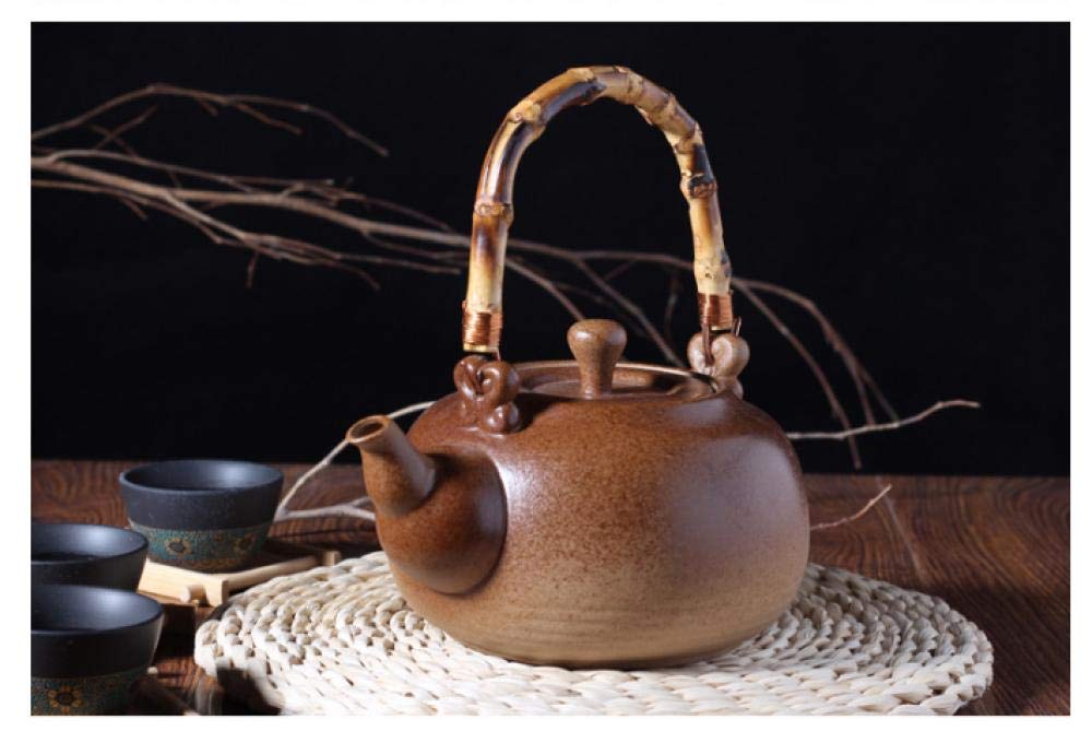 DKNMOL Kettle Teapot Kung Fu Tea Set_Tiliang Ceramic Teapot Kung Fu Retro Boiling Water Teapot Electric Ceramic Stove