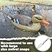 Syhood 4 Pcs Duck Decoys Realistic Plastic Mallard Floaters Decoys Outdoors Lifelike Hunting Motion for Pond Decorations, 14 Inch Long