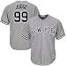 OuterStuff Aaron Judge New York Yankees #99 Youth Cool Base Road Jersey Gray (X-Large 18/20)