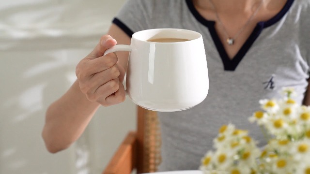 Amazon.com: Teocera 16oz Ceramic Coffee Mugs Set of 4 – Stackable